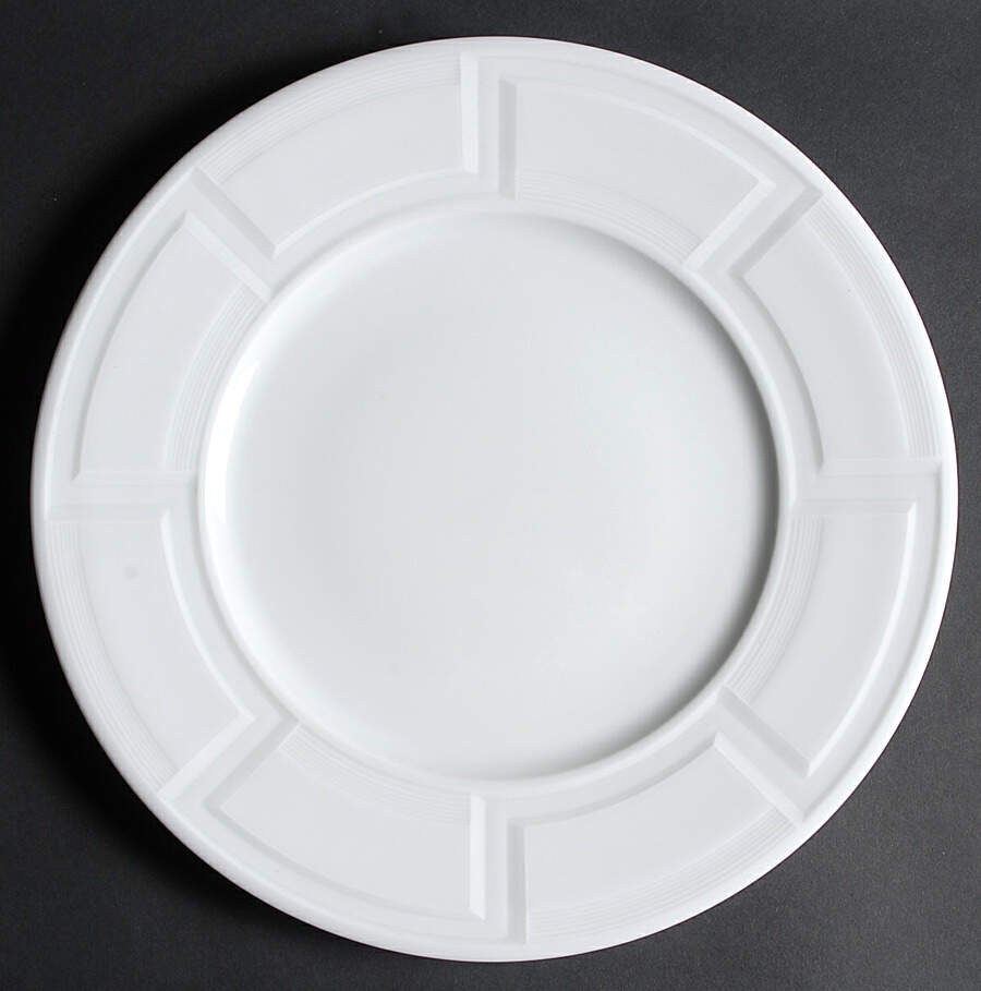 Celtika White Service Plate (Charger) by Philippe Deshoulieres-1