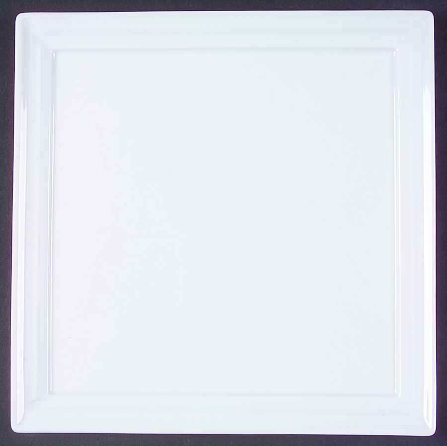 Celtika White Square Dinner Plate by Philippe Deshoulieres-1