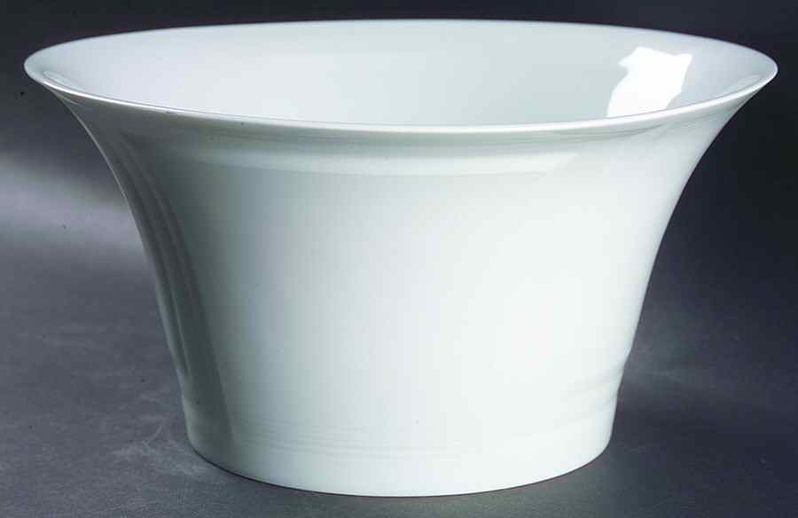 Celtika White 10" Large Salad Serving Bowl by Philippe Deshoulieres-1