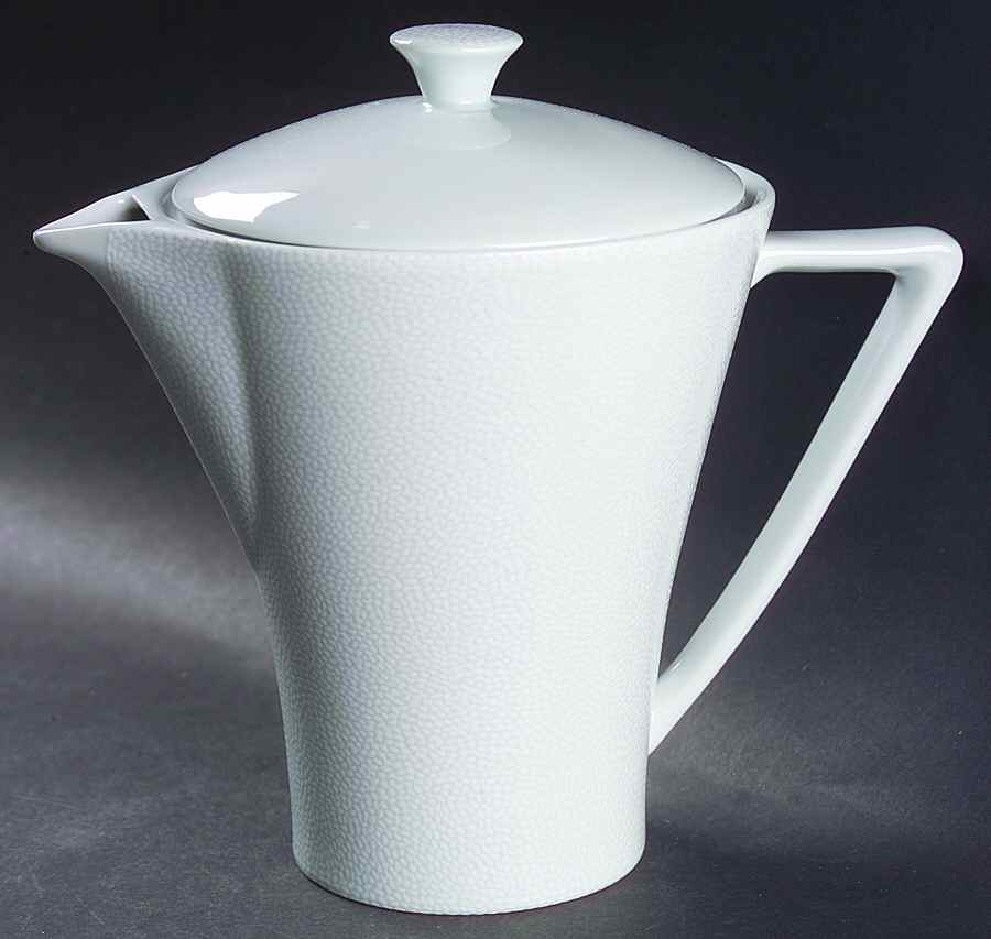 Seychelles White Tea/Coffee Pot & Lid by Philippe Deshoulieres-1