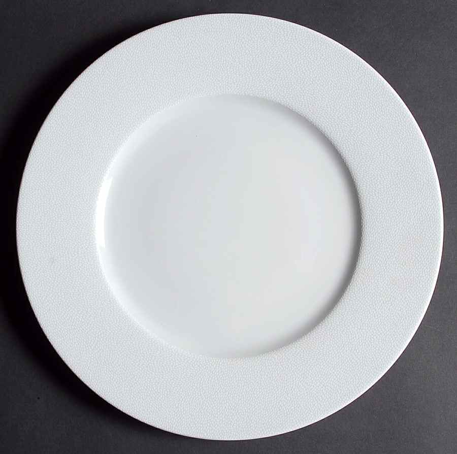 Seychelles White Service Plate (Charger) by Philippe Deshoulieres-1