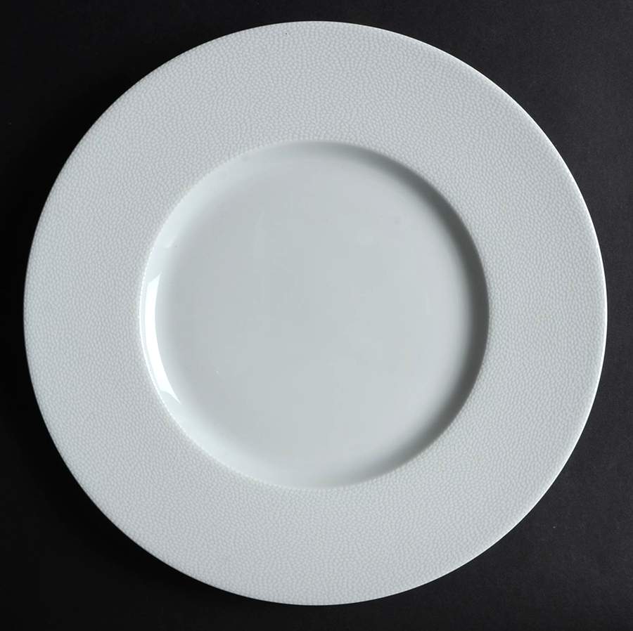 Seychelles White Dinner Plate by Philippe Deshoulieres-1