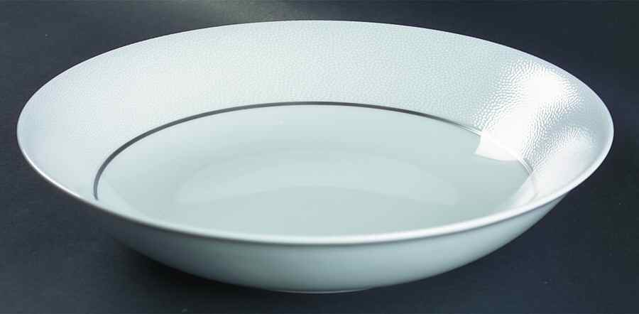 Seychelles Mat Platinum Filet 11" Round Vegetable Bowl by Philippe Deshoulieres-1