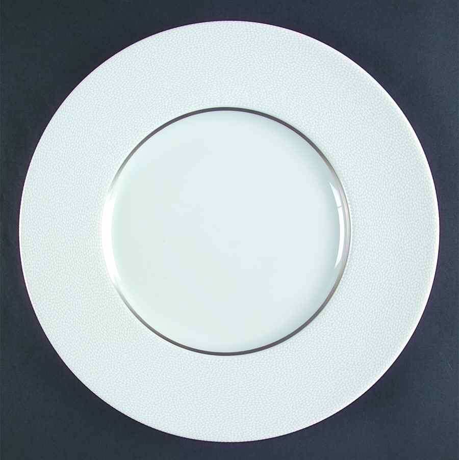 Seychelles Mat Platinum Filet Dinner Plate by Philippe Deshoulieres-1