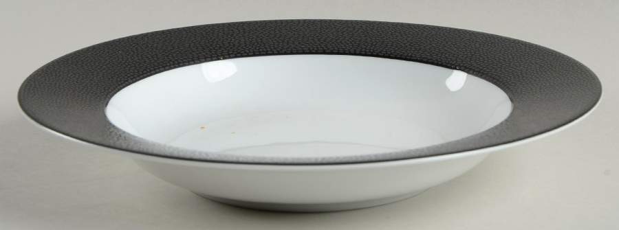 Seychelles Black Rim Soup Bowl by Philippe Deshoulieres-1