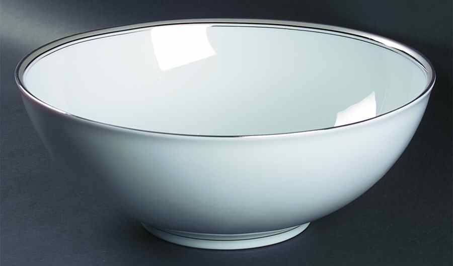 Excellence Gray 11" Large Salad Serving Bowl by Philippe Deshoulieres-1