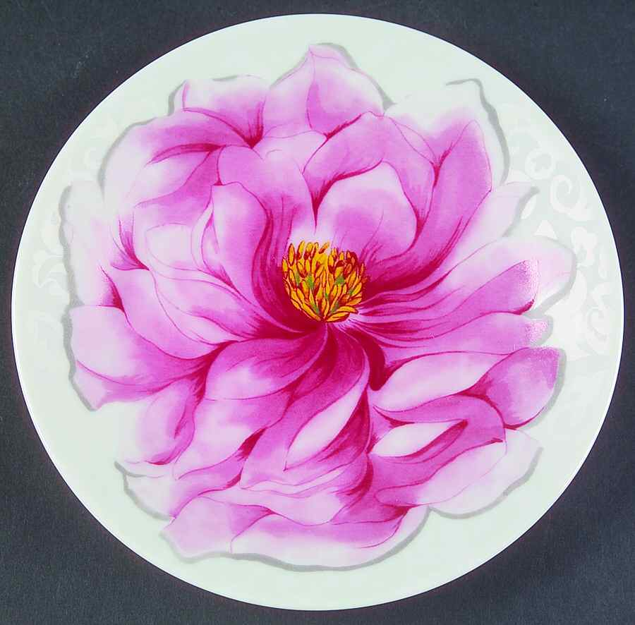 Les Pivoines Bread & Butter Plate by Philippe Deshoulieres-1