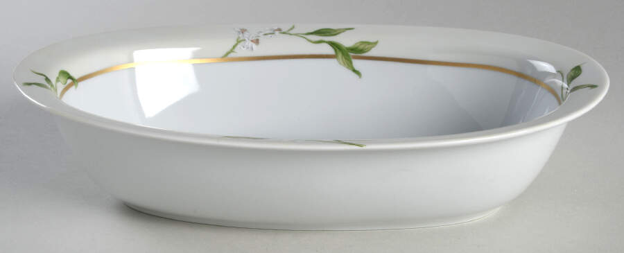 Orangeraie 10" Oval Vegetable Bowl by Philippe Deshoulieres-1