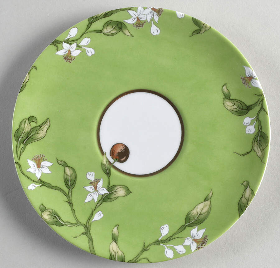 Orangeraie Saucer for Breakfast Cup by Philippe Deshoulieres-1