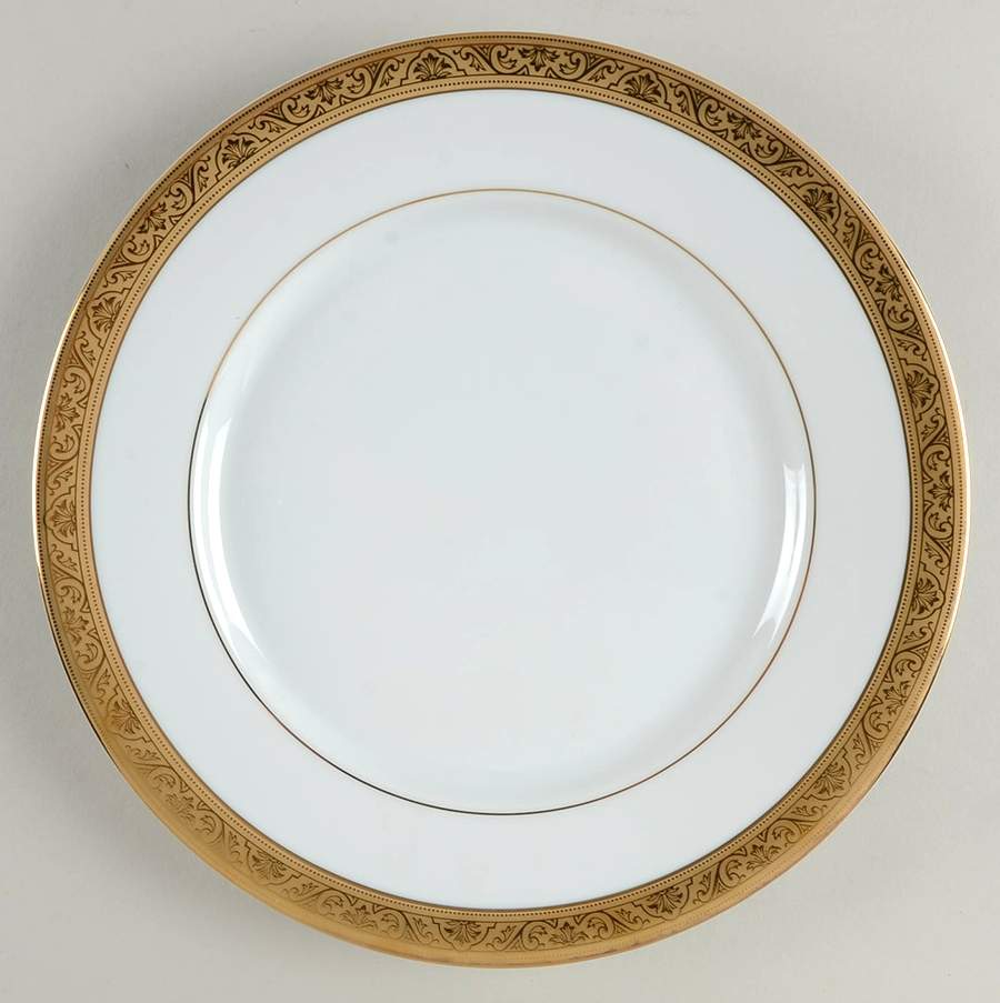 Trianon Gold Dinner Plate by Philippe Deshoulieres-1