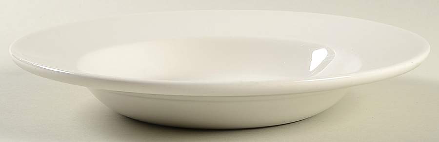 Classic White Large Rim Soup Bowl by Dudson-1