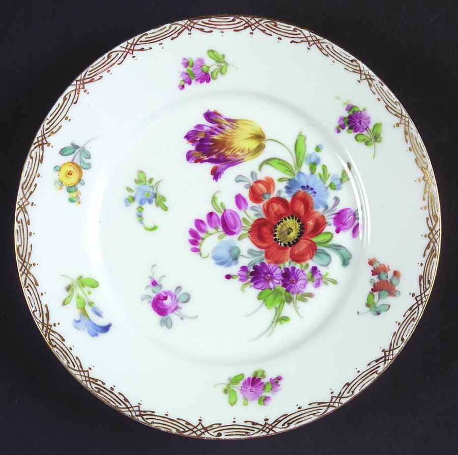 DRE72 Bread & Butter Plate by Dresden (German)-1