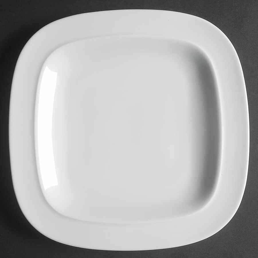 White Squares Salad/Dessert Plate by Denby-Langley-1