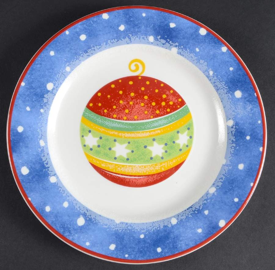 Snow Whimsy Salad Plate by Domestications-1