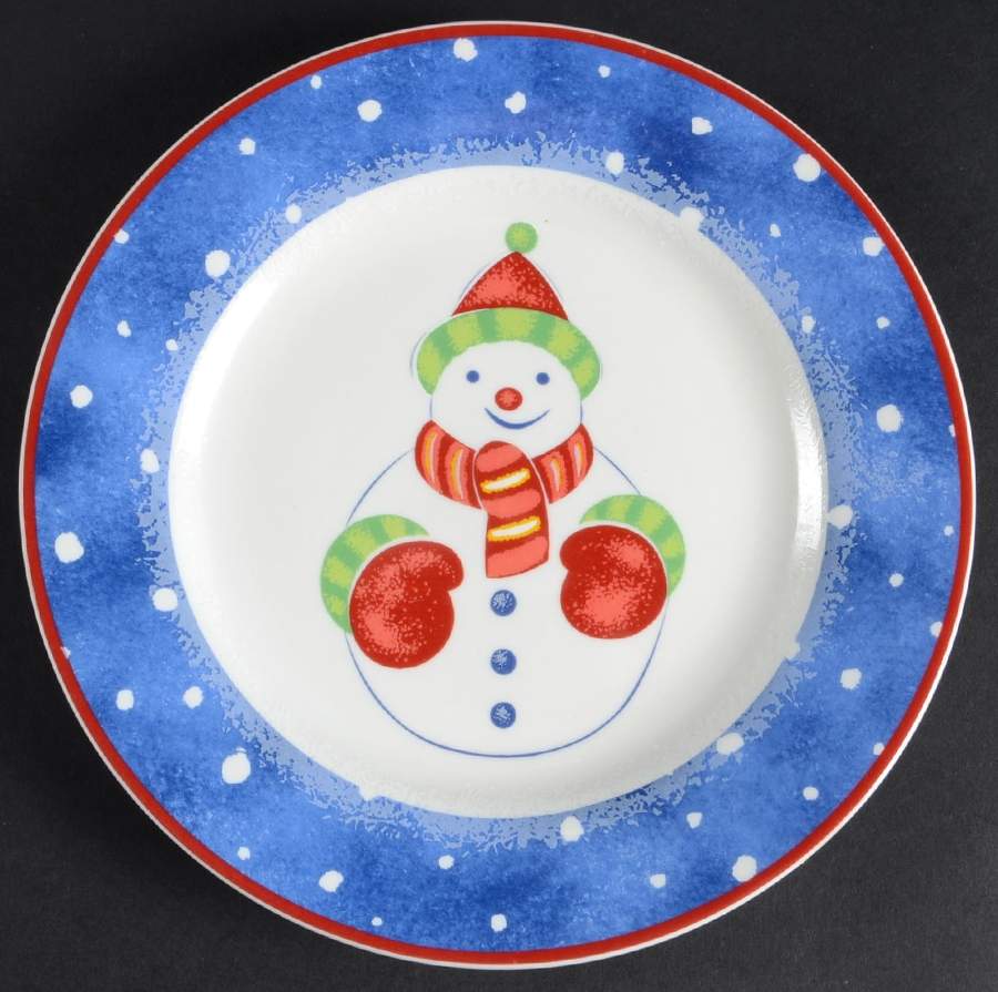 Snow Whimsy Salad Plate by Domestications-1