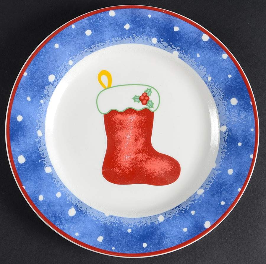 Snow Whimsy Salad Plate by Domestications-1