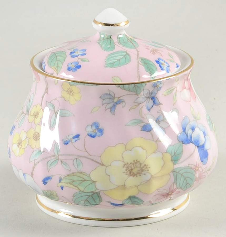 Chelsea Garden Primrose Pink Mini Sugar Bowl & Lid by Duchess-1