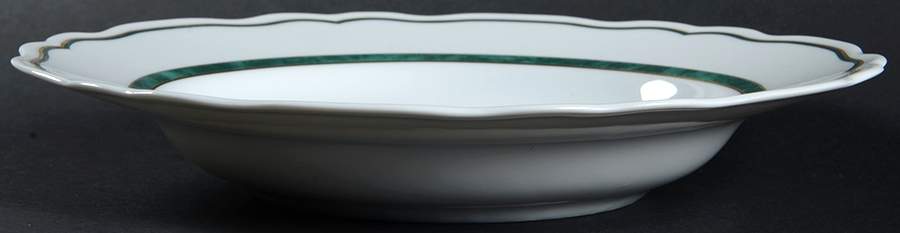 Dome Green Large Rim Soup Bowl by Philippe Deshoulieres-1