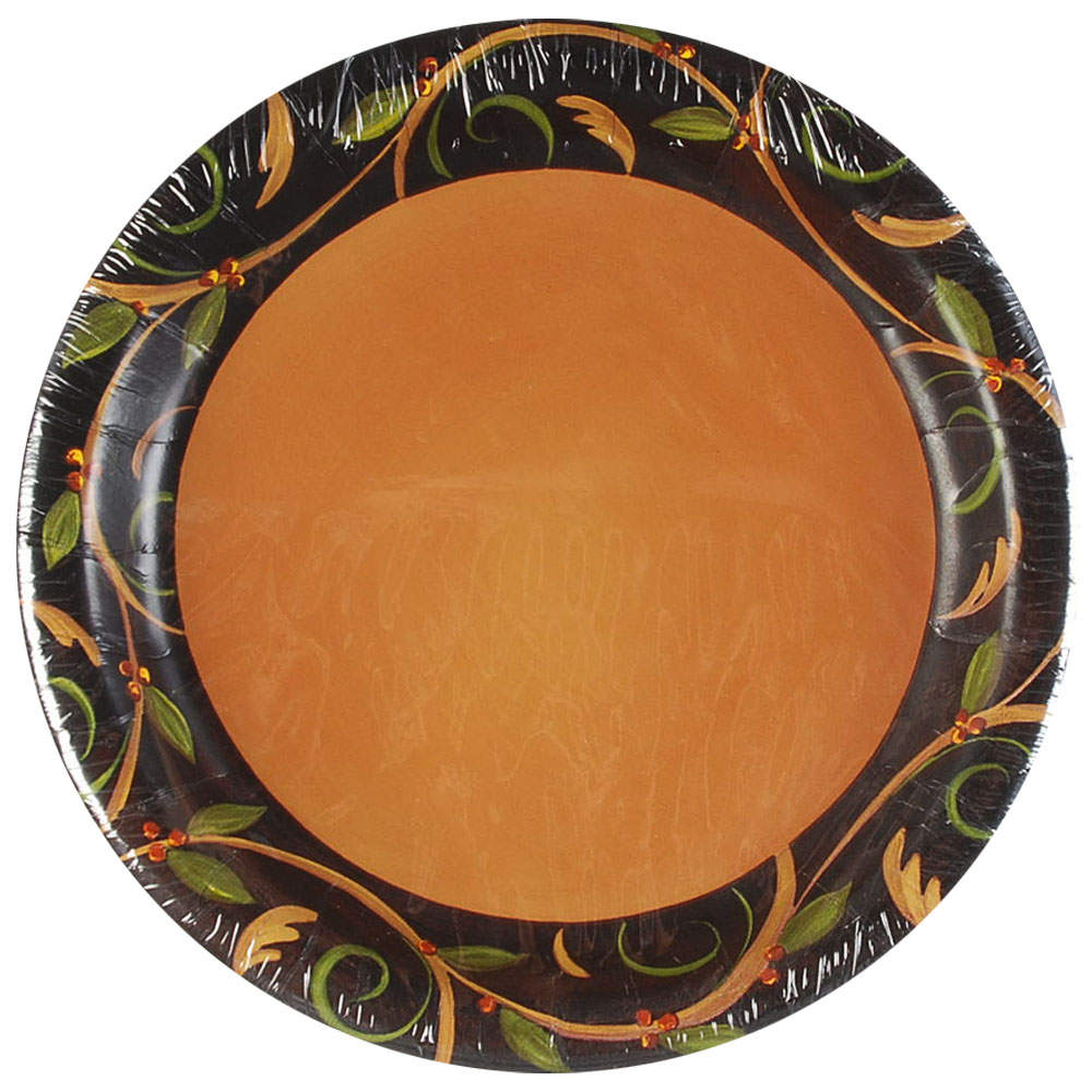 Chocolate Berries Pack of 8 - Paper Luncheon/Dessert Plates by Demdaco-1