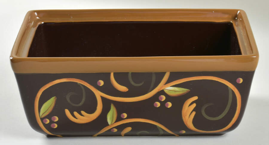 Chocolate Berries 3 Quart Rectangular Casserole No Lid by Demdaco-1