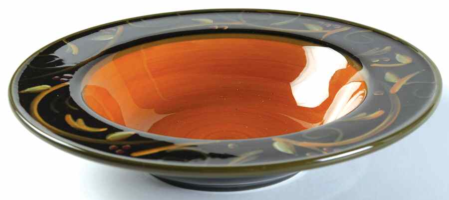 Chocolate Berries Large Rim Soup Bowl by Demdaco-1