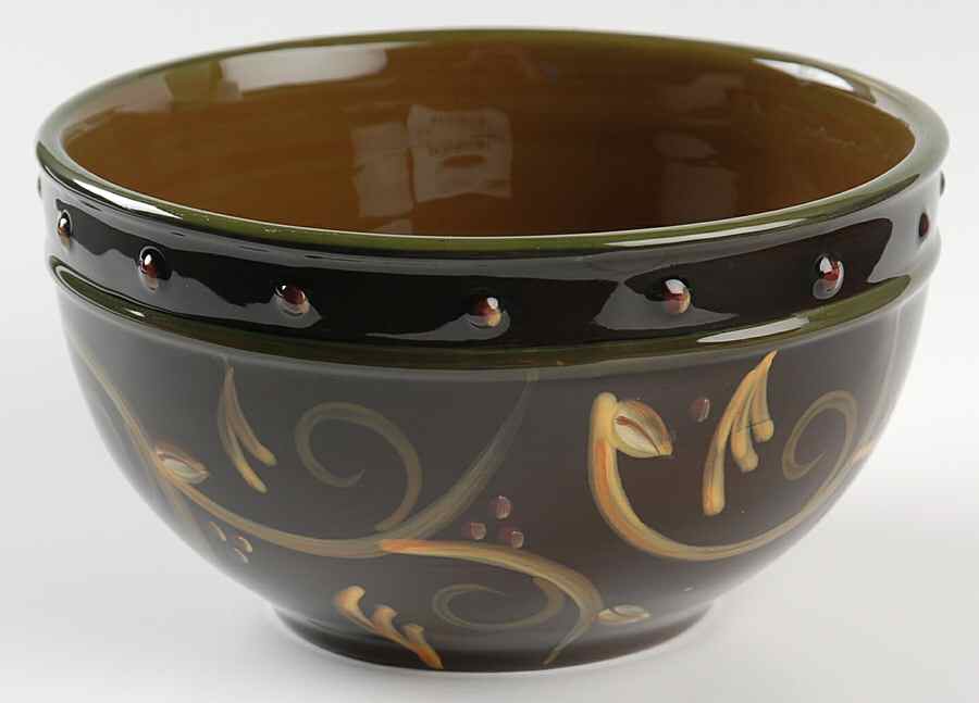 Chocolate Berries Coupe Cereal Bowl by Demdaco-1