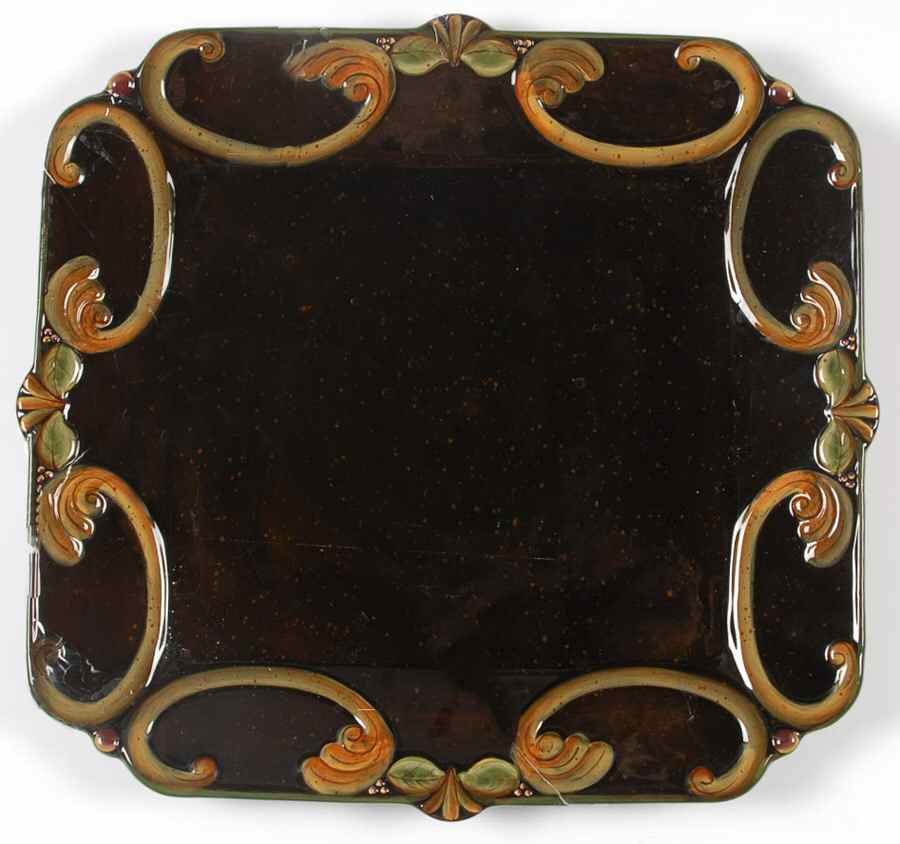 Chocolate Berries 14" Square Platter by Demdaco-1