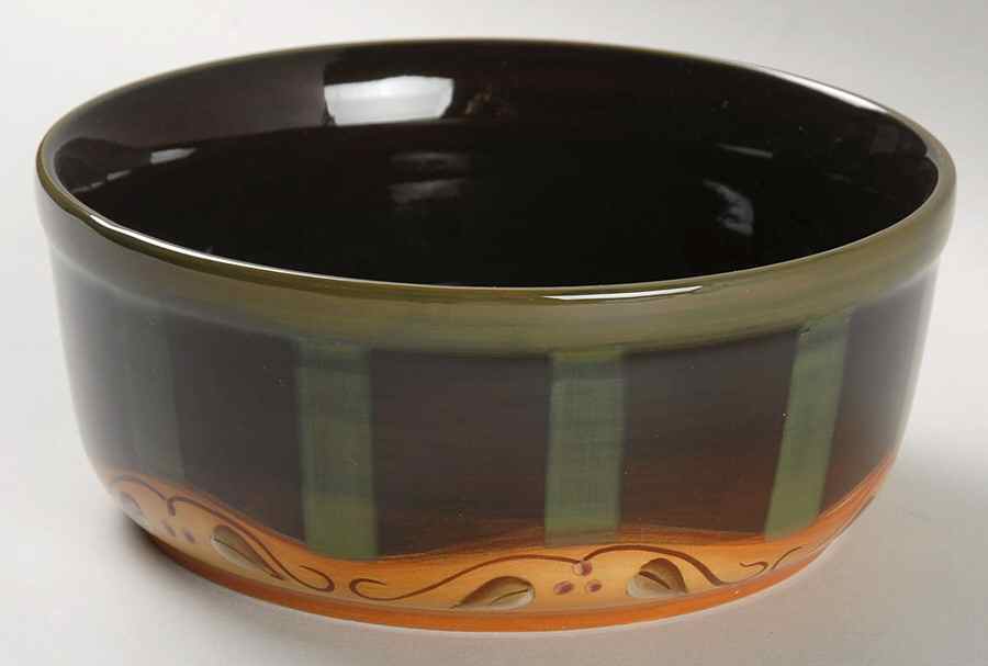 Chocolate Berries Medium Pet Bowl by Demdaco-1
