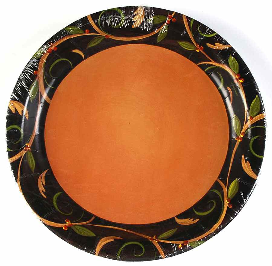 Chocolate Berries Pack of 8 - Paper Dinner Plate by Demdaco-1