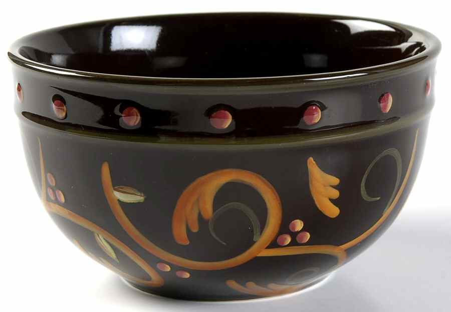 Chocolate Berries Coupe Cereal Bowl by Demdaco-1
