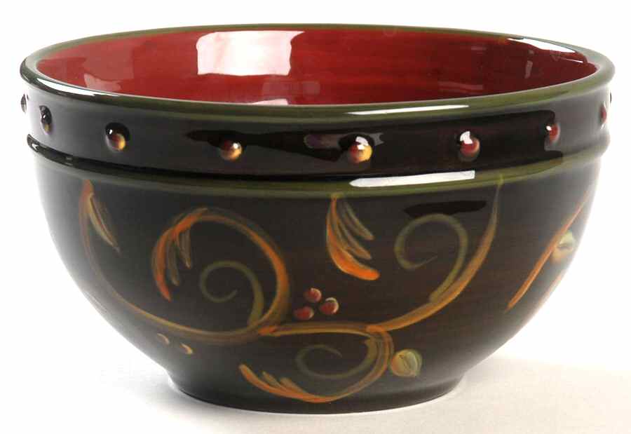 Chocolate Berries Coupe Cereal Bowl by Demdaco-1