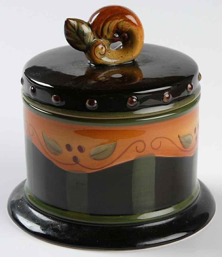 Chocolate Berries Sugar Bowl & Lid by Demdaco-1