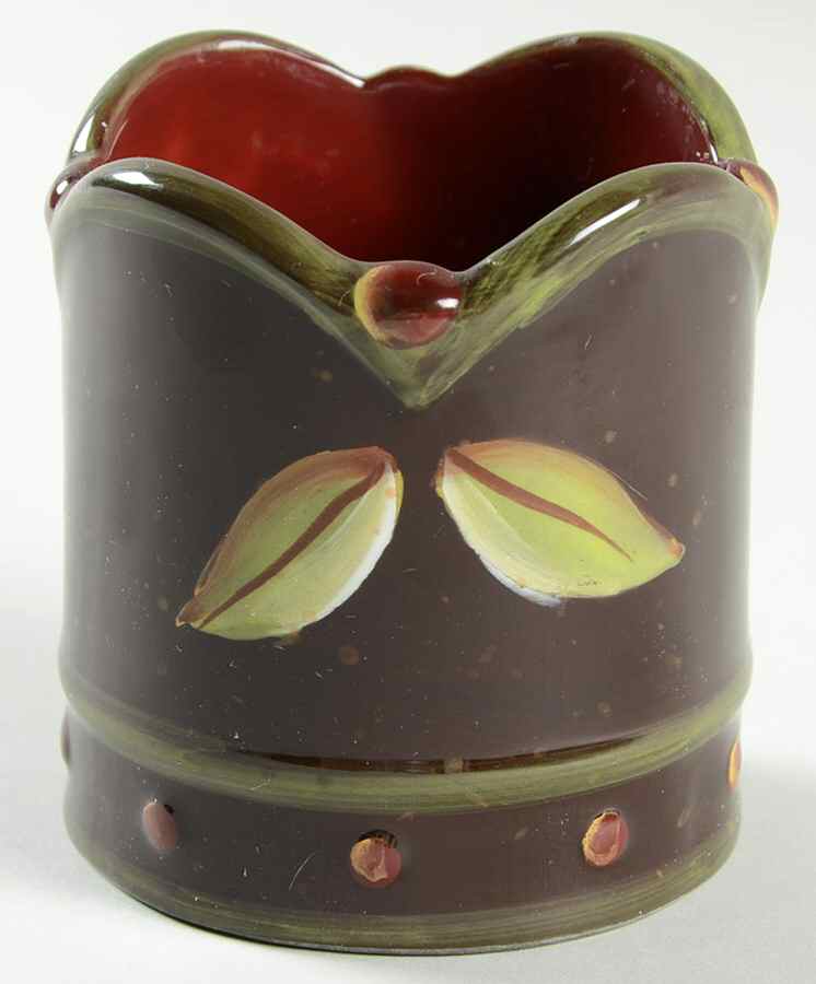 Chocolate Berries Votive Candleholder by Demdaco-1
