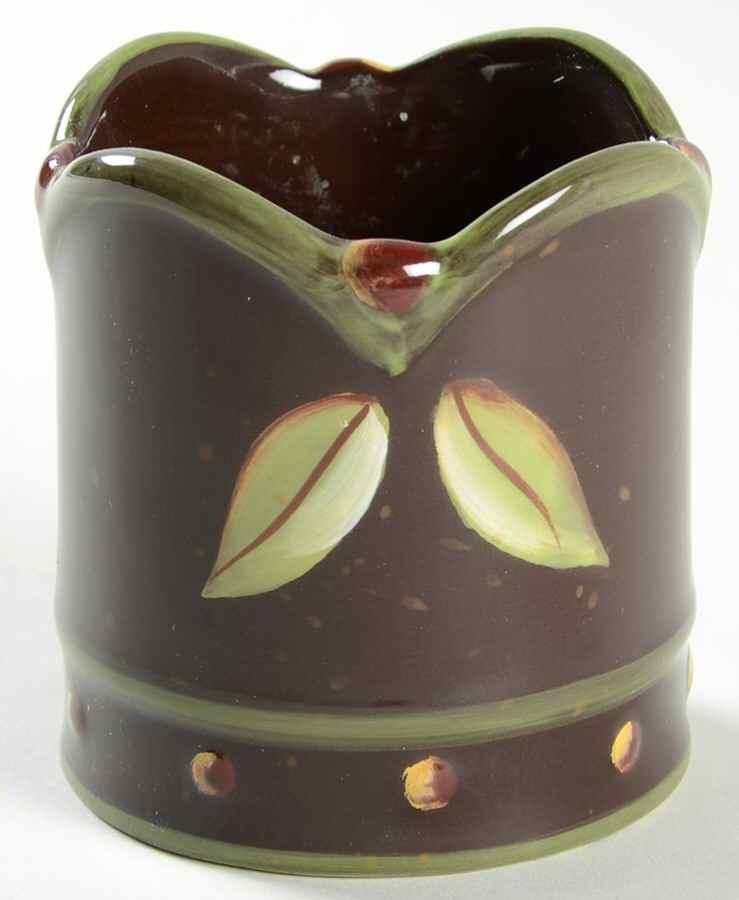 Chocolate Berries Votive Candleholder by Demdaco-1