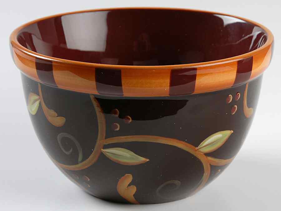 Chocolate Berries 6" Nesting Bowl by Demdaco-1