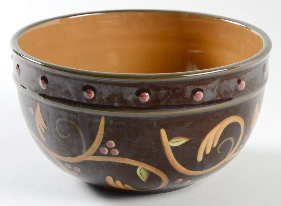 Chocolate Berries Coupe Cereal Bowl by Demdaco-1