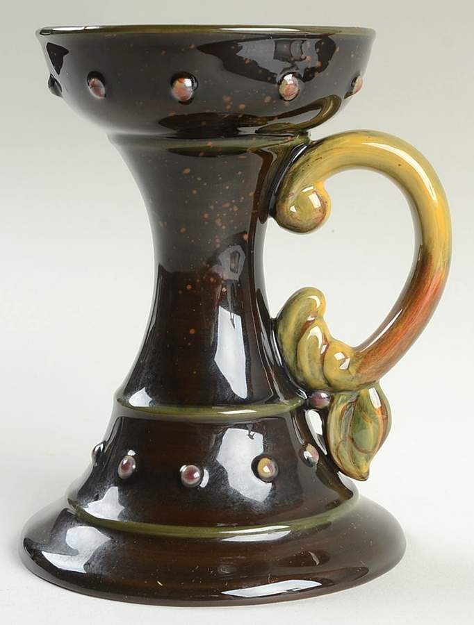 Chocolate Berries Handled Candleholder by Demdaco-1