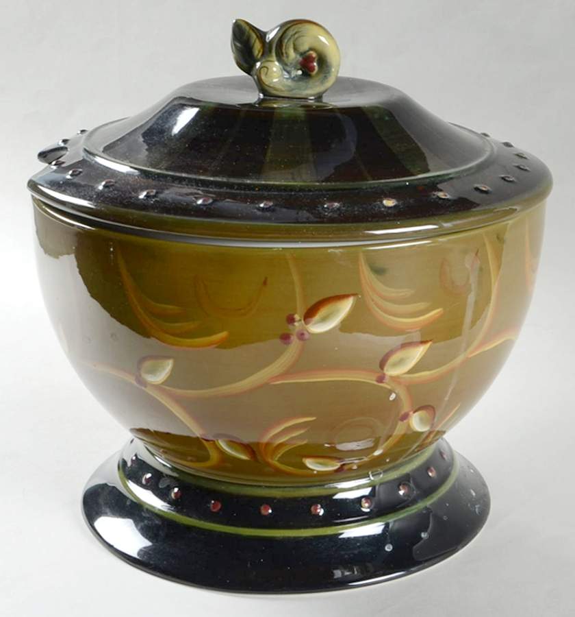 Chocolate Berries Tureen &  Lid by Demdaco-1