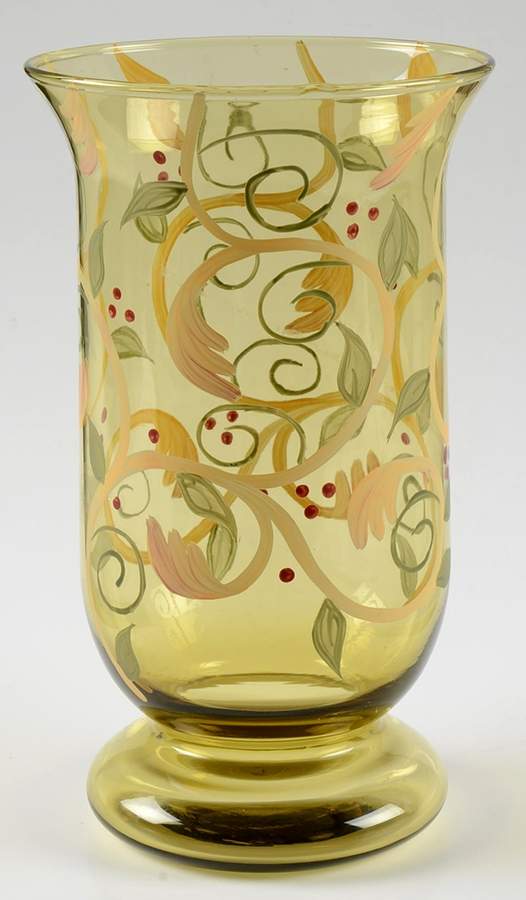 Chocolate Berries 9" Glassware Hurricane by Demdaco-1