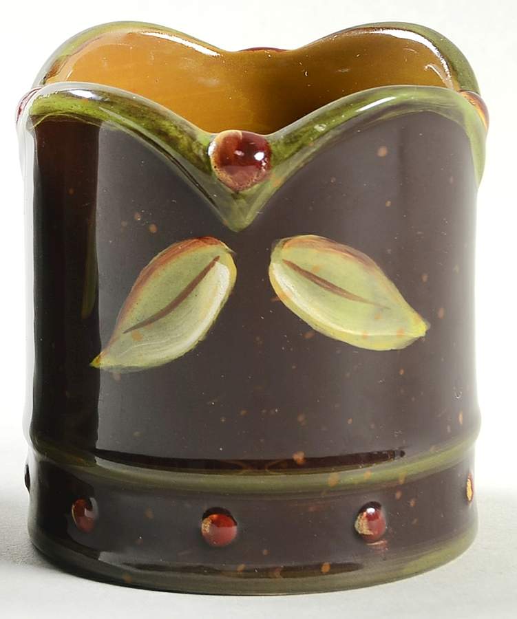 Chocolate Berries Votive Candleholder by Demdaco-1