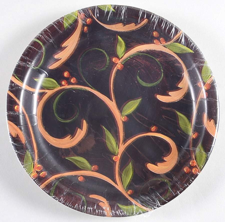 Chocolate Berries (Pack of 8) Paper Dessert Plate by Demdaco-1