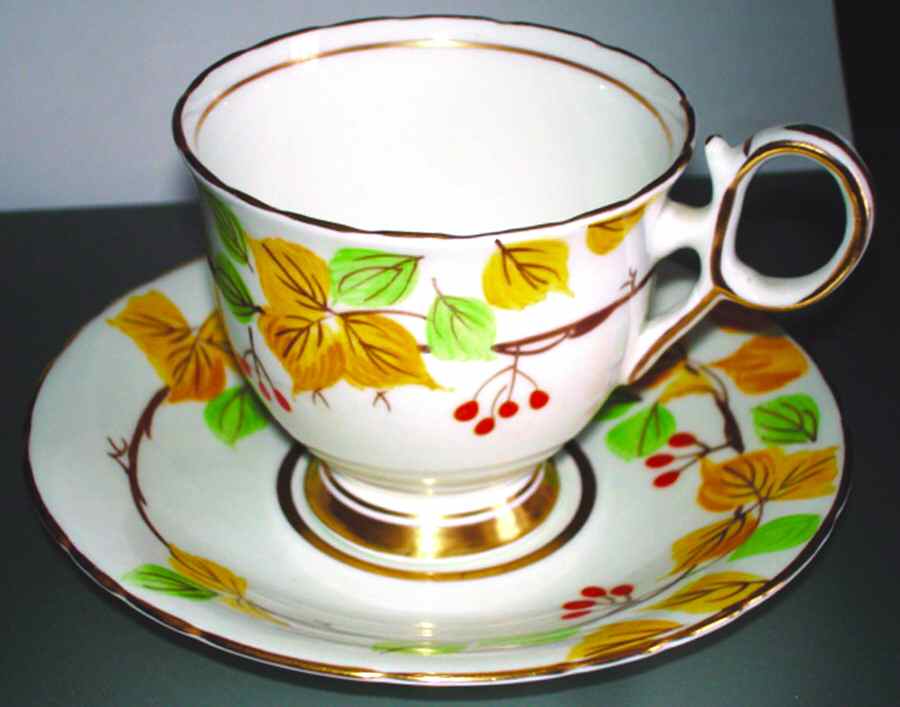 5910 Footed Cup & Saucer Set by Delphine-1