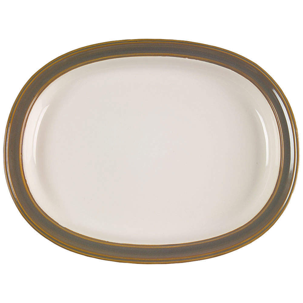 Sirocco Spruce Green 14" Oval Serving Platter by Dansk-1