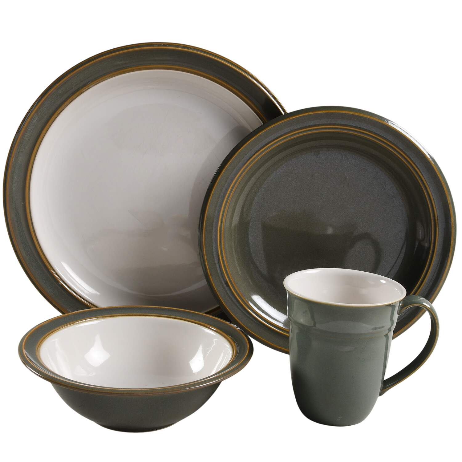 Sirocco Spruce Green 4 Piece Place Setting by Dansk-1