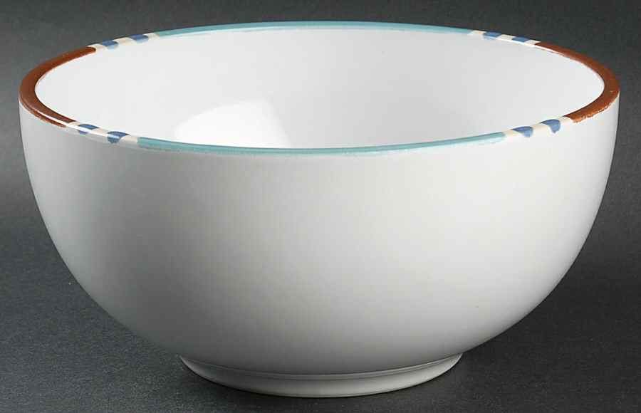 Mesa White Sand (Made in Japan) 8" Round Vegetable Bowl by Dansk-1
