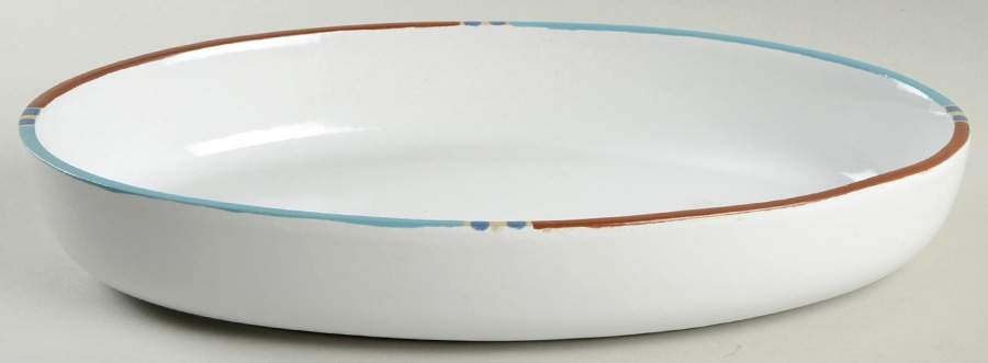Mesa White Sand (Made in Japan) 12'' Oval Baker by Dansk-1