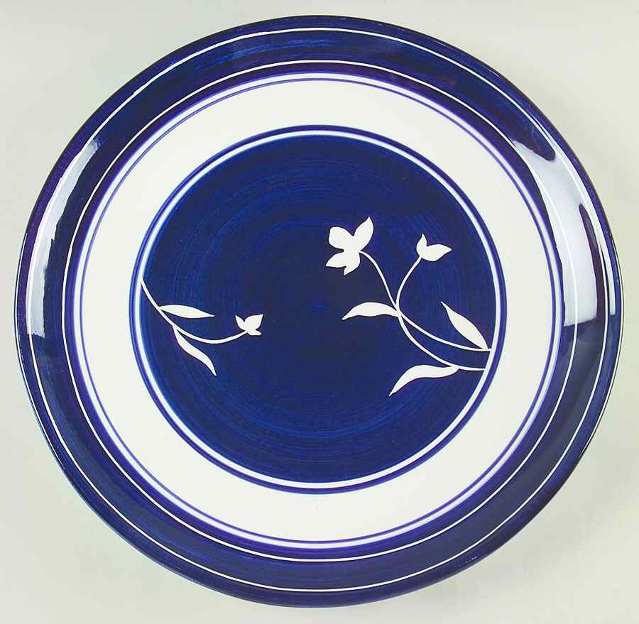 Kayla Blue 14" Chop Plate (Round Platter) by Dansk-1