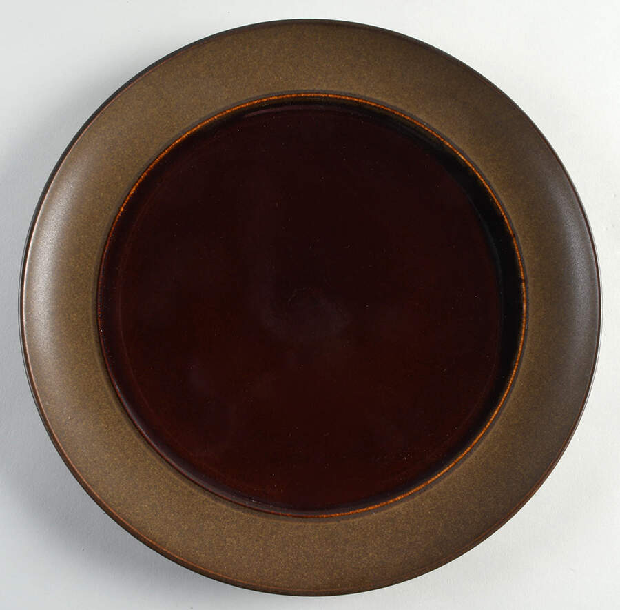 Tera Brown 12" Chop Plate (Round Platter) by Dansk-1