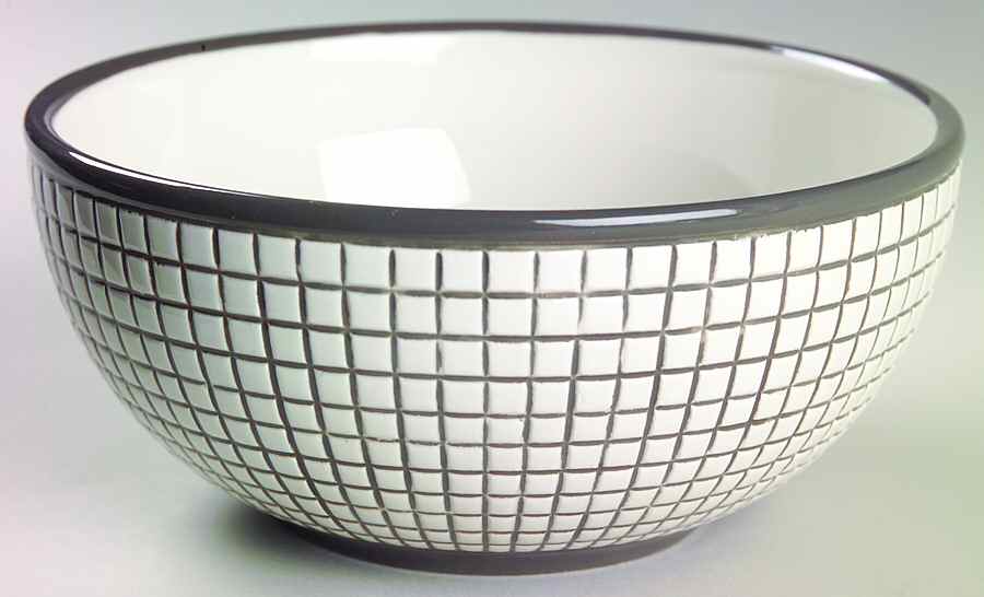 Gridworks Gray Soup/Cereal Bowl by Dansk-1