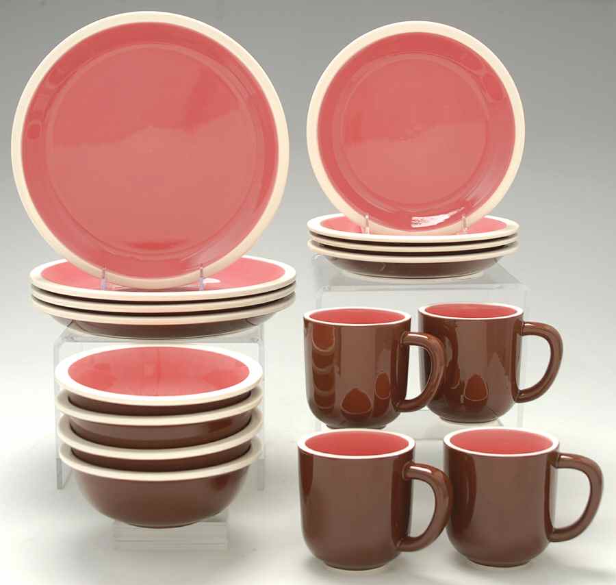 Coconut Grove Fuchsia 16 Piece Set by Dansk-1